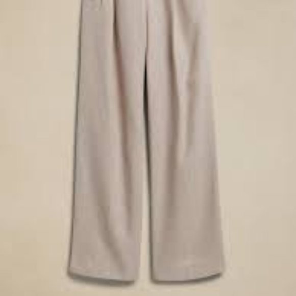 NWT Banana Republic BR Norfolk Wide-Leg Linen-Cotton - Picture 3 of 8